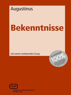 cover image of Bekenntnisse